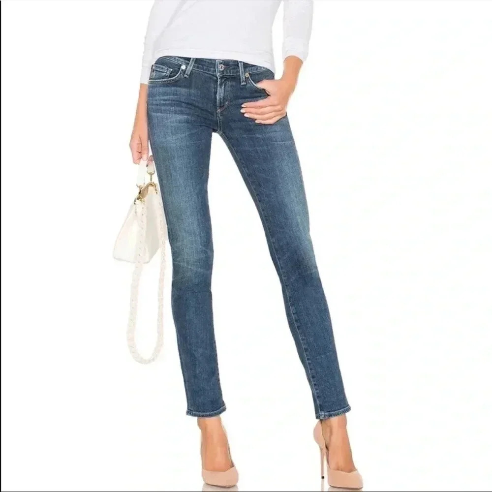 Citizens Of Humanity Skinny Jeans in Dark Blue Wash